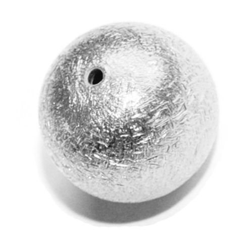 3 Kupferkugeln 10 mm, versilbert, gebürstet