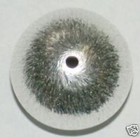 22 mm Kupferkugel, versilbert, gebürstet
