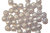 AD9-08 - 40 GLASWACHSPERLEN 8 MM GEZUCKERT SILBER-GRAU